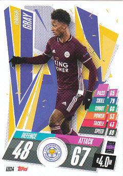 Demarai Gray Leicester City 2020/21 Topps Match Attax CL #LEI14